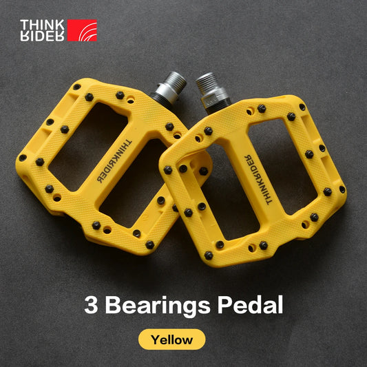 ThinkRider Flat Bike Pedals MTB Road 3 Sealed Bearings Bicycle Pedals Mountain Pedals Wide Platform Bicicleta Accessories