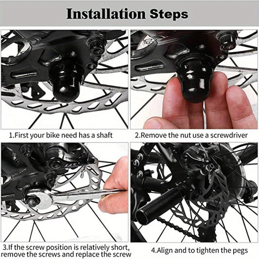Anti - slip upgraded BMX bike pedals, wear - resistant and anti - slip footrests, mountain bike off - road pedals.