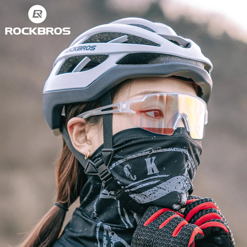 ROCKBROS Cycling Glasses Photochromic Polarized Lens Bike Glasses UV400 Protection Eyewear Sunglasses MTB Road Bicycle Goggles - MANDOTOS