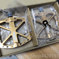 2025 New Bike Pedals  MTB Mountain Road Flat Non-slip CNC 3 Sealed Bearings Green Bicycle Pedals Route Cycling Accessories