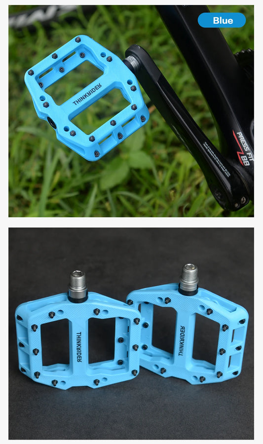 ThinkRider Flat Bike Pedals MTB Road 3 Sealed Bearings Bicycle Pedals Mountain Pedals Wide Platform Bicicleta Accessories