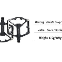 Ultralight Bicycle Colorful Pedals Sealed Bearing Aluminium Alloy Cycling Non-slip Mountain Bike Road Bike Pedals Accessories