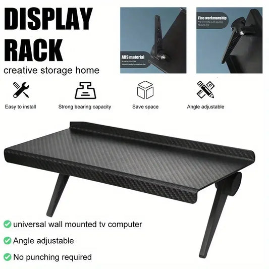 1PC Hot Selling Computer and TV Screen Storage Rack Wireless Router Set-top Box Rack No Perforated Storage Bracket Divine Tool - MANDOTOS
