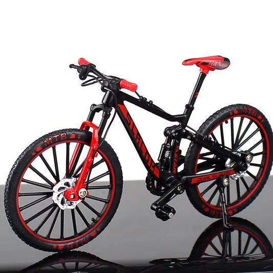 New 1:8 Mini Alloy Racing Bicycle Diecast Model Metal Mountain Bike Pocket Portable Simulation Collection Gift Toy For Childrens