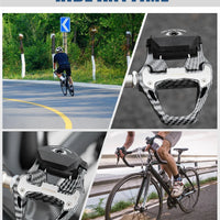 Road Bike Clipless Pedals Carbon Clip-On Pedals With Sealed Bearings Works With KEO And Shimano SPD System Locking Pedals