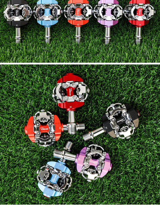 RYET MTB Bicycle Pedals SPD Clipless Mountain Bike Pedals Mountain Bicycle Dual Platform Footboard MTB Clipless Pedal Bike Parts