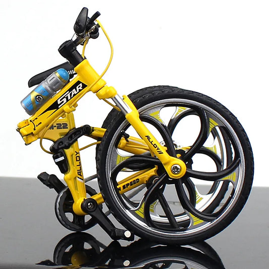 Creative Alloy Bicycle Model Ornament Mini Metal Bike Toy Collectible