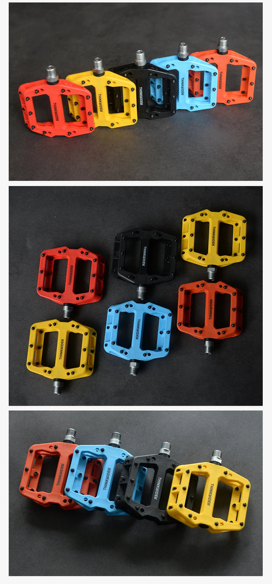 ThinkRider Flat Bike Pedals MTB Road 3 Sealed Bearings Bicycle Pedals Mountain Pedals Wide Platform Bicicleta Accessories