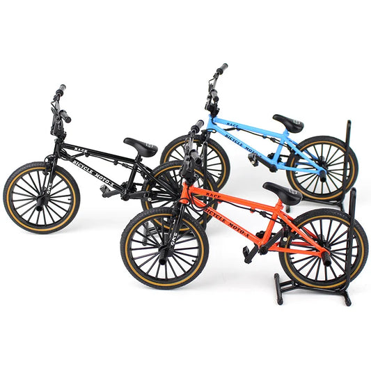 New 1:8 Mini Alloy Racing Bicycle Diecast Model Metal Mountain Bike Pocket Portable Simulation Collection Gift Toy For Childrens