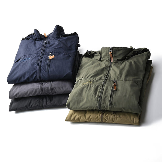 Windbreaker Men Tactical Jacket Waterproof Outdoor Hooded Coat Sports Military European Size S-5XL Field Climbing Thin Outwear - MANDOTOS