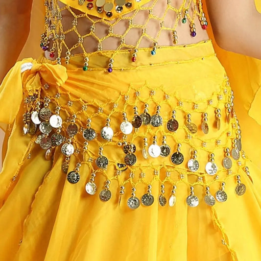 Thailand/India/Arab Dancer Skirt Women Sexy Belly Dance Hip Scarf Wrap Belt Dancer Skirt Female Show Sequins Tassels Costumes - MANDOTOS