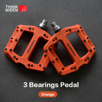 ThinkRider Flat Bike Pedals MTB Road 3 Sealed Bearings Bicycle Pedals Mountain Pedals Wide Platform Bicicleta Accessories