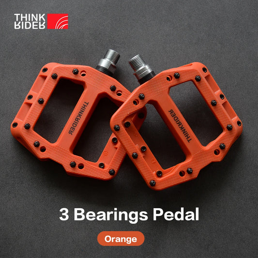 ThinkRider Flat Bike Pedals MTB Road 3 Sealed Bearings Bicycle Pedals Mountain Pedals Wide Platform Bicicleta Accessories
