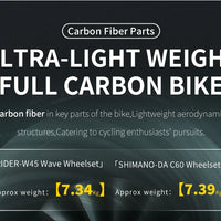 SAVA AEROX SLR8 Full Carbon Fiber Racing Grade Road Bike E-Shift Road Bike with SHIMAN0 ULTEGRA 8170 Di2 Kit UCI+CE Approved