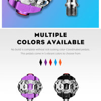 RYET MTB Bicycle Pedals SPD Clipless Mountain Bike Pedals Mountain Bicycle Dual Platform Footboard MTB Clipless Pedal Bike Parts
