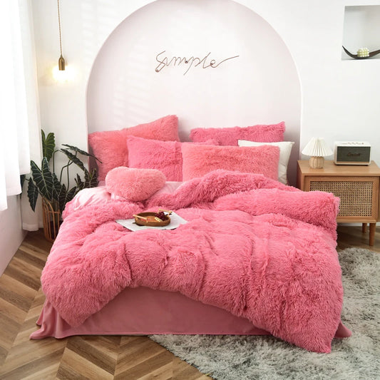 Luxurious Tie-Dyed Plush Flannel Bedding Set - MANDOTOS