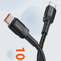 Toocki 100W Type C to USB C Cable PD 3.0 Quick Charge 4.0 Fast Charging Type C to Type C for iPhone 15 Macbook Samsung Xiaomi - MANDOTOS