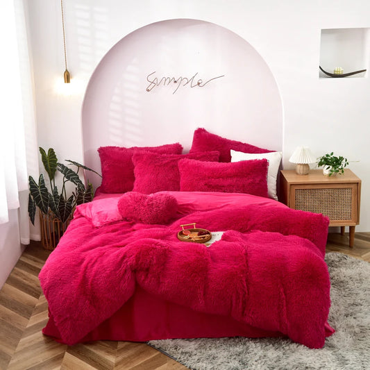 Luxurious Tie-Dyed Plush Flannel Bedding Set - MANDOTOS