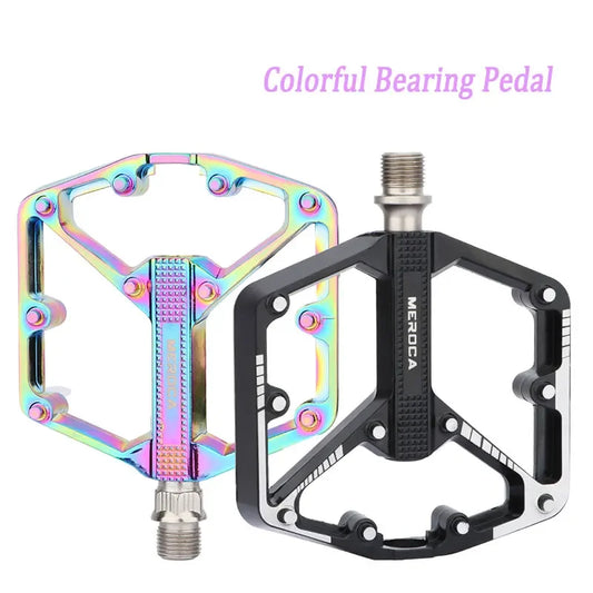 Ultralight Bicycle Colorful Pedals Sealed Bearing Aluminium Alloy Cycling Non-slip Mountain Bike Road Bike Pedals Accessories