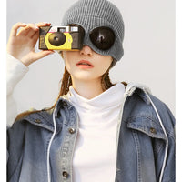Brimless Hat With Goggles For Men And Women In Winter Hat Neutral Solid Color Skull Knitted Hat In Winter - MANDOTOS