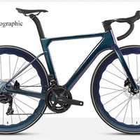 TWITTER 700X25C Carbon Road Bicycle Wireless Men's Hydraulic Disc Racing Bike With WheelTop EDS TX 24S Shifter 50mm Carbon Wheel