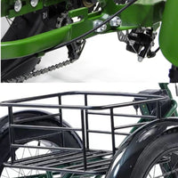 3 Wheel Electric Bicycles for Adults Men Women 24 Inch Electric Fat Bike 750W 15AH Powerful Electric Bicycle With Cargo Basket