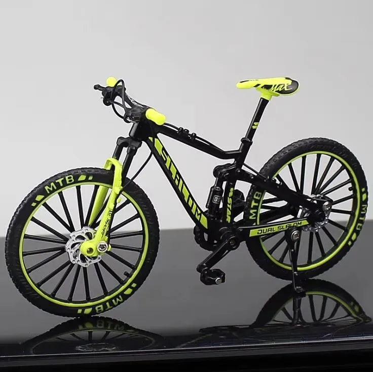 New 1:8 Mini Alloy Racing Bicycle Diecast Model Metal Mountain Bike Pocket Portable Simulation Collection Gift Toy For Childrens