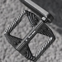 WEST BIKING MTB Integrated Pedals 3 Bearing Ultralight Flat Pedals Aluminum Alloy Nylon Carbon Fiber Coating Specialized Pedals