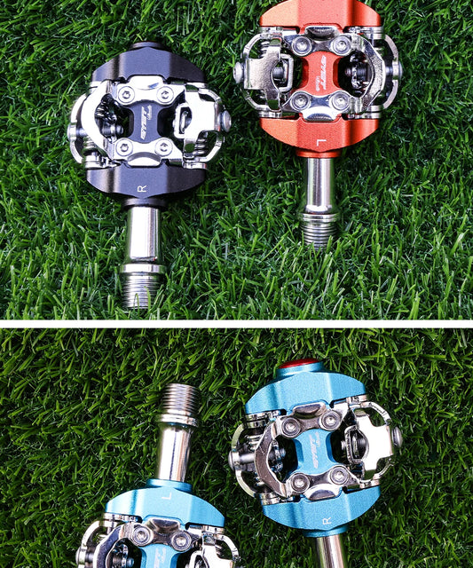 RYET MTB Bicycle Pedals SPD Clipless Mountain Bike Pedals Mountain Bicycle Dual Platform Footboard MTB Clipless Pedal Bike Parts