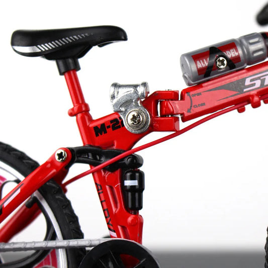 Creative Alloy Bicycle Model Ornament Mini Metal Bike Toy Collectible