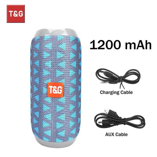 Bluetooth Speaker T&G TG117 Portable TWS Sound Box Waterproof Loudspeaker Outdoor Stereo Surround Speakers Support TF FM Radio - MANDOTOS