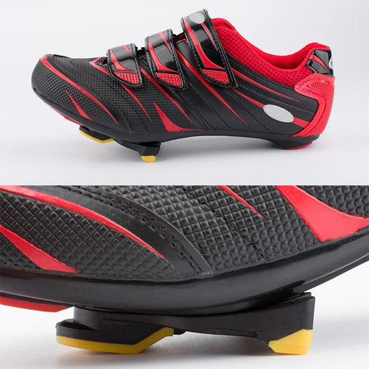 Bike Cleats Self-locking Cycling Pedals Cleat Set Lightweight Platform Pedals 3 Bearings Pedals Indoor Cycling & Road Bike
