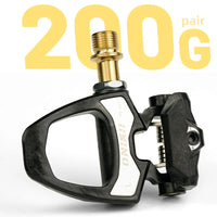 ONIRII PD-06 Road Bike Carbon Lock Pedals Bicycle SPD Self-Locking Steel/Titanium 6 Degree Pedal with Locking Plate for Road NEW