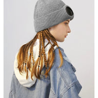 Brimless Hat With Goggles For Men And Women In Winter Hat Neutral Solid Color Skull Knitted Hat In Winter - MANDOTOS