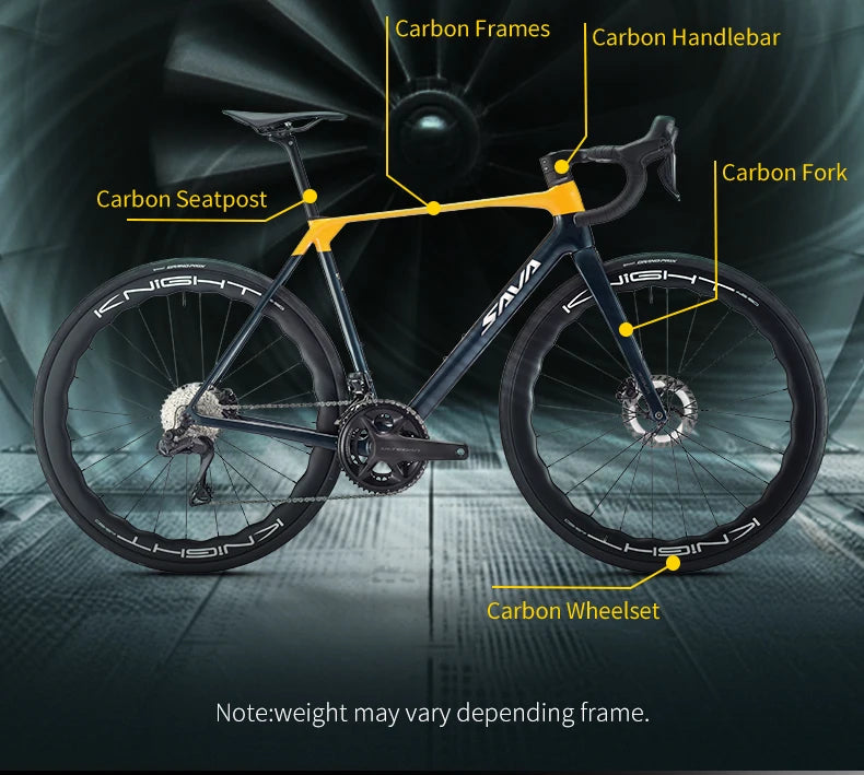 SAVA AEROX SLR8 Full Carbon Fiber Racing Grade Road Bike E-Shift Road Bike with SHIMAN0 ULTEGRA 8170 Di2 Kit UCI+CE Approved