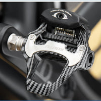 Road Bike Clipless Pedals Carbon Clip-On Pedals With Sealed Bearings Works With KEO And Shimano SPD System Locking Pedals