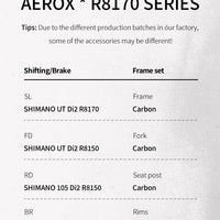 SAVA AEROX SLR8 Full Carbon Fiber Racing Grade Road Bike E-Shift Road Bike with SHIMAN0 ULTEGRA 8170 Di2 Kit UCI+CE Approved