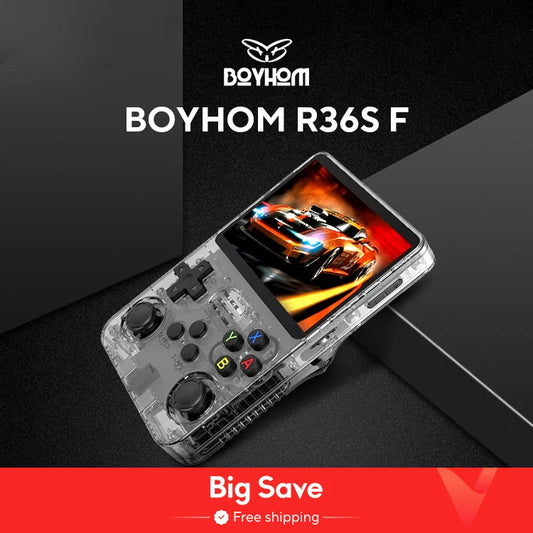 Open Source R36S Retro Handheld Video Game Console Linux System 3.5 Inch IPS Screen Portable Pocket Video Player R35S 64GB Games - MANDOTOS