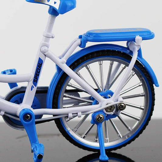 Creative Alloy Bicycle Model Ornament Mini Metal Bike Toy Collectible