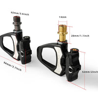 ONIRII PD-06 Road Bike Carbon Lock Pedals Bicycle SPD Self-Locking Steel/Titanium 6 Degree Pedal with Locking Plate for Road NEW