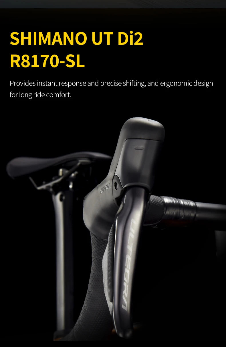 SAVA AEROX SLR8 Full Carbon Fiber Racing Grade Road Bike E-Shift Road Bike with SHIMAN0 ULTEGRA 8170 Di2 Kit UCI+CE Approved