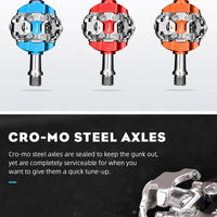 RYET MTB Bicycle Pedals SPD Clipless Mountain Bike Pedals Mountain Bicycle Dual Platform Footboard MTB Clipless Pedal Bike Parts