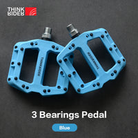 ThinkRider Flat Bike Pedals MTB Road 3 Sealed Bearings Bicycle Pedals Mountain Pedals Wide Platform Bicicleta Accessories