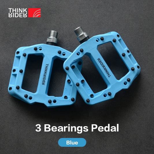 ThinkRider Flat Bike Pedals MTB Road 3 Sealed Bearings Bicycle Pedals Mountain Pedals Wide Platform Bicicleta Accessories