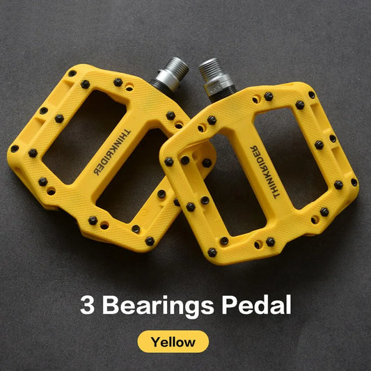 ThinkRider Flat Bike Pedals MTB Road 3 Sealed Bearings Bicycle Pedals Mountain Pedals Wide Platform Bicicleta Accessories