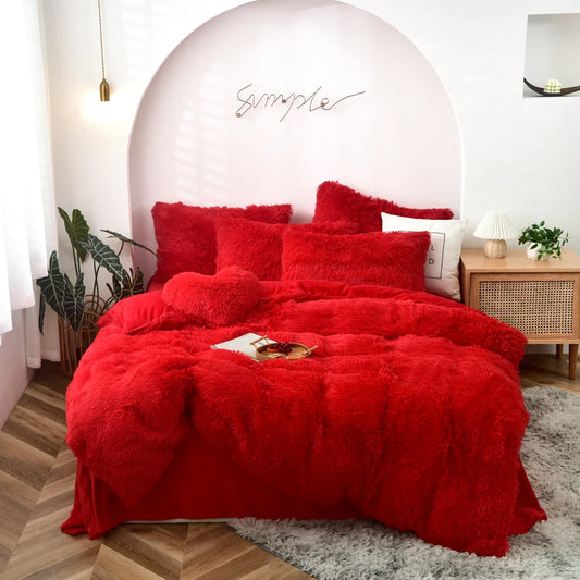 Luxurious Tie-Dyed Plush Flannel Bedding Set - MANDOTOS