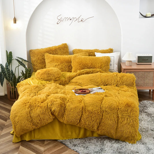 Luxurious Tie-Dyed Plush Flannel Bedding Set - MANDOTOS