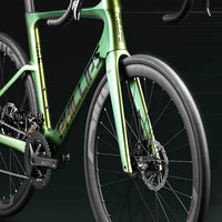 2025 New Ultra-Light Carbon Fiber Road Bike Fast Racing Bicycle with Hydraulic Disc Brakes 16/24-Speed Gear Shift Drop Handlebar