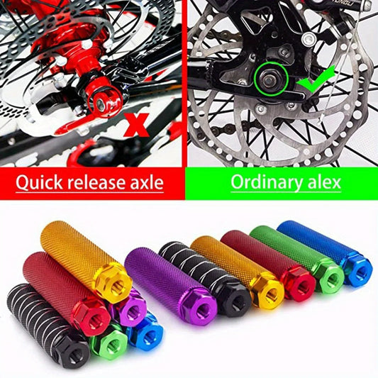 Anti - slip upgraded BMX bike pedals, wear - resistant and anti - slip footrests, mountain bike off - road pedals.