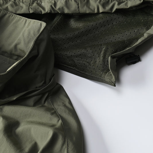 Windbreaker Men Tactical Jacket Waterproof Outdoor Hooded Coat Sports Military European Size S-5XL Field Climbing Thin Outwear - MANDOTOS